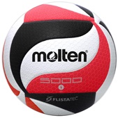 Molten FLISTATEC Premium Indoor Volleyball V5M5000-BLK/RED