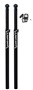 Carbon Ultralite Volleyball Uprights (For 3" Floor Sleeve) NFHS, NCAA, USVBA Compliant