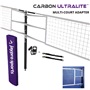 Carbon Ultralite Volleyball Net Center Upright System (3.5" Floor Sleeve) NFHS, NCAA, USVBA