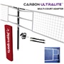 Carbon Ultralite Volleyball Net Center Upright System (3" Floor Sleeve) NFHS, NCAA, USVBA