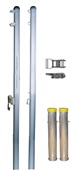 Recreational Outdoor Volleyball Uprights (2-3/8" Galvanized Steel Pole)