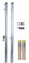 Recreational Outdoor Volleyball Uprights (2-3/8" Galvanized Steel Pole)