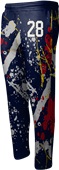 Sublimated Fleece Open Bottom Sweatpants - "Grunge"
