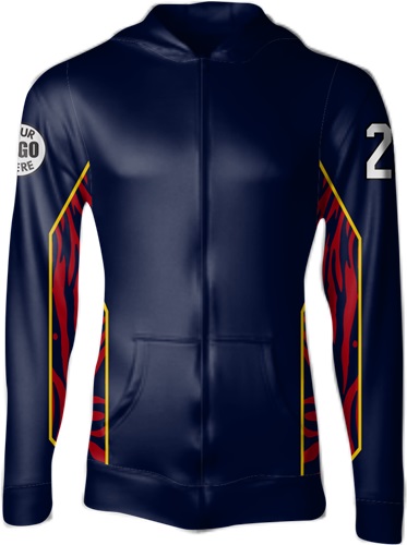 Custom Sublimated Full-Zip Fleece Jacket - Animal. Free shipping.  Some exclusions apply.
