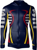 Custom Sublimated Full-Zip Fleece Jacket - Cobra