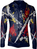 Custom Sublimated Full-Zip Fleece Jacket - Grunge