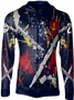 Custom Sublimated Full-Zip Fleece Jacket - Grunge