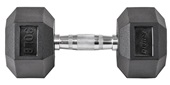 Lifeline Fitness Hex Rubber Dumbbells - Multiple Weight Options EACH
