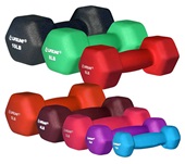 Lifeline Hex Neoprene Dumbbells - Multiple Weights Available EACH