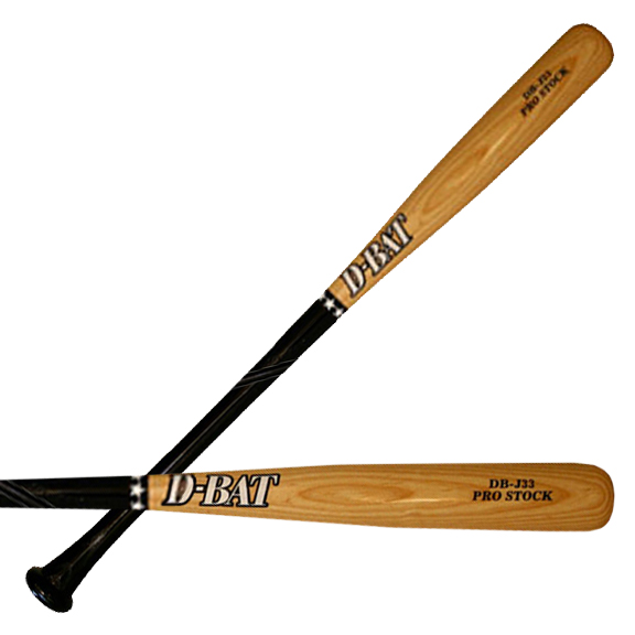 D-Bat Pro Stock-J33 Half Dip Ash Baseball Bats - Baseball Equipment & Gear