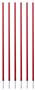 Coaching Sticks (Set of 6) RED