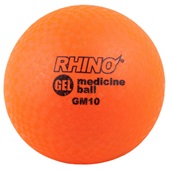 Rhino Gel Filled Medicine Ball 15 LB ORANGE