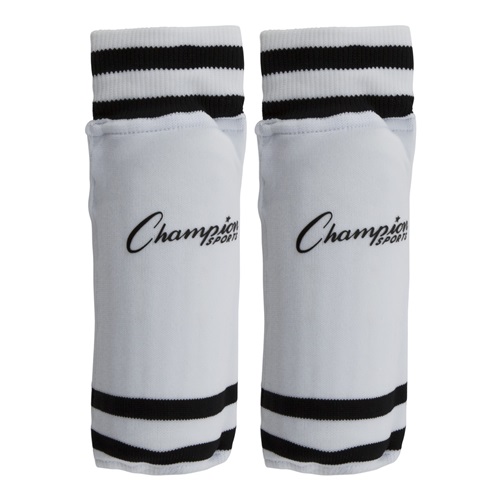 Sock-Style Soccer Shin Guards Small White (1-PAIR)