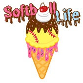 Epic Adult/Youth Softball Life Ice Cream Cone Drip Cotton Graphic T-Shirts