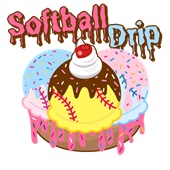 Epic Adult/Youth Softball Drip Ice Cream Sundae Life Cotton Graphic T-Shirts