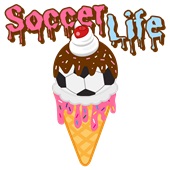 Epic Adult/Youth Soccer Life Ice Cream Cone Drip Cotton Graphic T-Shirts