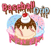 Epic Ladies Baseball Drip Ice Cream Sundae Life V-Neck Graphic T-Shirts