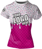 Sublimated Womens/Girls All-Sport Jersey - Custom "WaffleCone" Cool Performance Crew