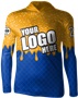 Long-Sleeve Sublimated Hood Tee - Custom "WaffleCone" Cool Performance Unisex Warmup Gear