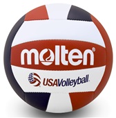 Recreational Volleyballs - Red/White/Blue USAV Replica MS-500-3