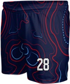 All-Sport Sublimated 6" Game Short - Custom "Topographic" Cool Performance Game Gear