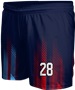 All-Sport Sublimated 6" Game Short - Custom "RaceStripes" Cool Performance Game Gear