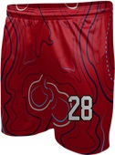 All-Sport Sublimated 7" Game Short - Custom "Topographic" Cool Performance Game Gear
