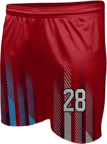 All-Sport Sublimated 7" Game Short - Custom "RaceStripes" Cool Performance Game Gear