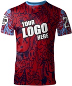 Custom All Sport Jersey - Sublimated "StreetPop" Cool Performance Unisex Crew Tee