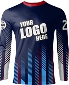 Custom Shooting Shirt - Sublimated "RaceStripes" Long-Sleeve Unisex Crew Tee