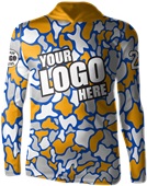 Long-Sleeve Sublimated Hood Tee - Custom "DuckCamo" Cool Performance Unisex Warmup Gear