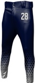 Sublimated Tapered Baseball Pant - "Triangles" Performance Stretch