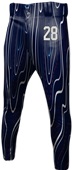Sublimated Tapered Baseball Pant - "Topographic" Performance Stretch