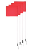Corner Flags - Deluxe with Spring Loaded Base - (Set of 4) Soccer