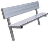 7.5 FT, 15 FT, 21 FT In-Ground Player Bench with Seat Back