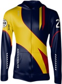 Custom Sublimated Full-Zip Fleece Hooded Jacket - Striker