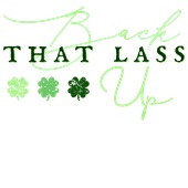 Epic Adult/Youth Bright Green St Pattys Back That Lass Up Cotton Graphic T-Shirts