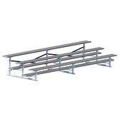 15 FT (3 Row - Single Foot Plank) - Standard, Outdoor (Powder Coated) Bleacher