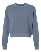 Comfort Colors Women's Garment-Dyed Mid-Length Crewneck Sweatshirt 1566L