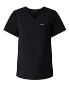 Jaanuu Women's Rhena Essential 1-Pocket Scrub V-Neck Top W10001