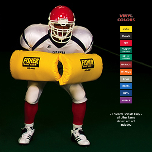 Fisher HD400 Curved Forearm Football Shields Football Equipment and Gear