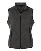 North End Women's Jasper Jacquard Fleece Vest NE731W