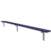 15 FT Player Bench - In-Ground  (Powder Coated)