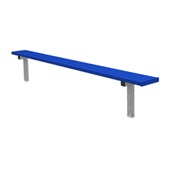 7.5 FT Player Bench - In-Ground  (Powder Coated)