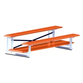 7.5 FT (2 Row - Double Foot Plank) - All Aluminum (Powder Coated) Bleacher