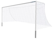 8'Hx24'W Round Soccer Goals - Semi-Permanent W/European Backstays (PAIR)