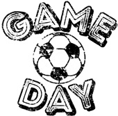 Epic Ladies Game Day Soccer College Schools Fan Grit V-Neck Graphic T-Shirts