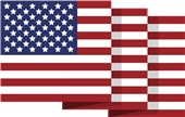 Epic Ladies USA Flag 6 Mascot Club Rec Sports Team V-Neck Graphic T-Shirts