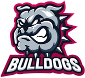 Epic Adult/Youth Bulldogs Red 2 Mascot League Sports Team Cotton Graphic T-Shirts