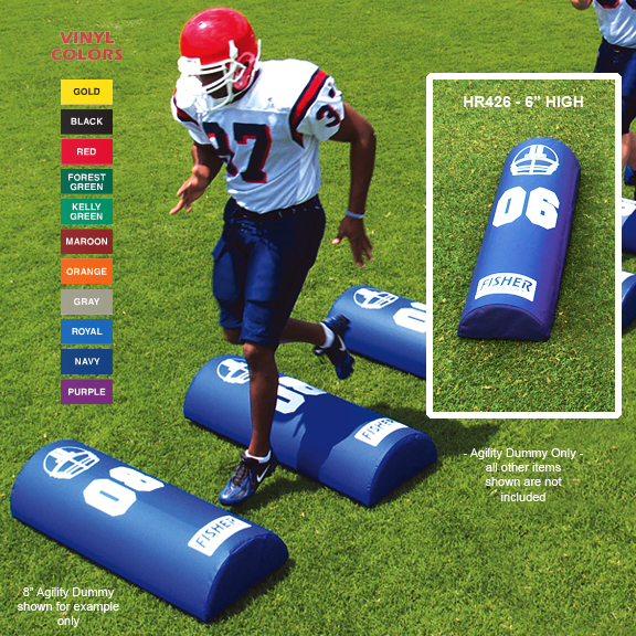 E24998 Fisher HR426 Half Round Football Agility Dummies